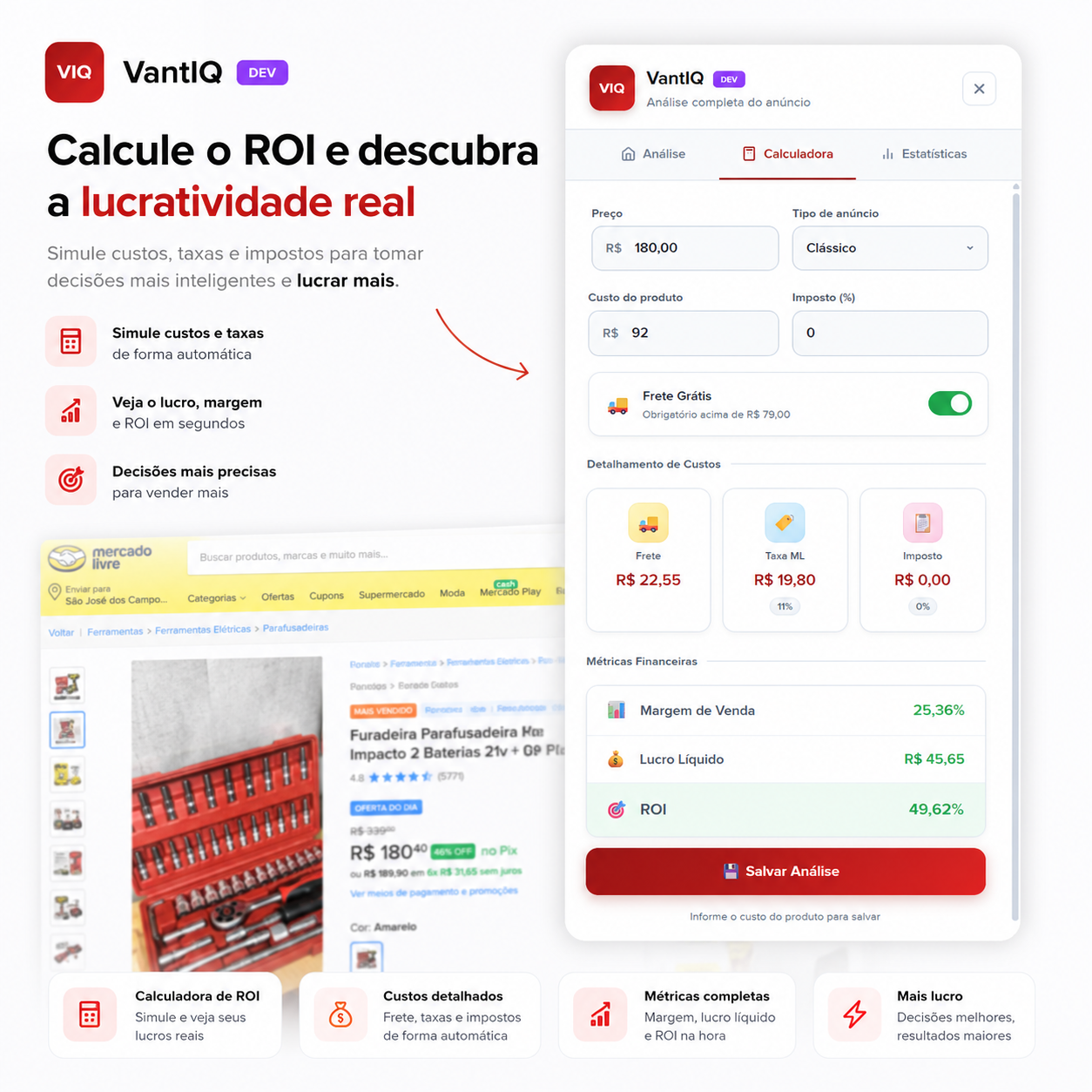 Calculadora de Margem VantIQ